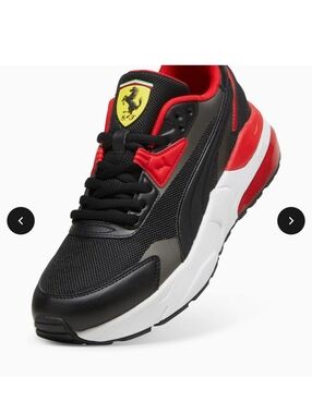 Puma  Scuderia Ferrari VIS2k - Silver, Black and Red Men's Sneakers - 10.5 US